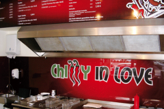 Chilli-Glasbild